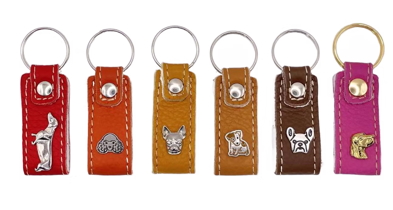 Italian Leather Keychain